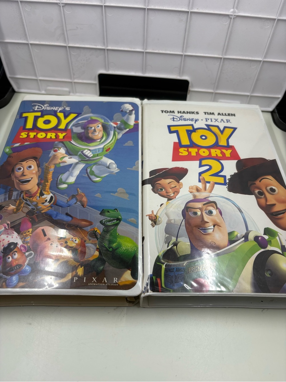 Toy Story & Toy Story 2 Kids Movie Set - White/Blue Covers